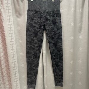 Gray and Black Camo Leggings